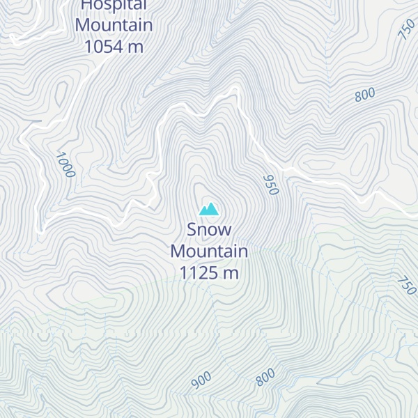Map of Snow Mountain
