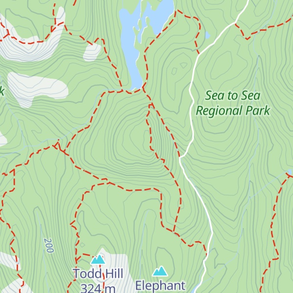 Map of Lunch Peak