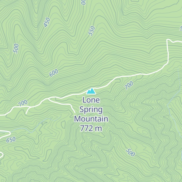 Map of Lone Spring Mountain
