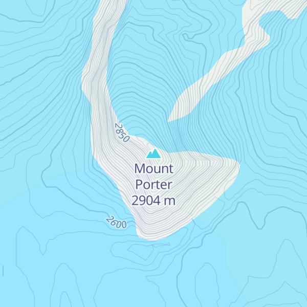 Map of Mount Porter