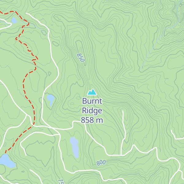 Map of Burnt Ridge