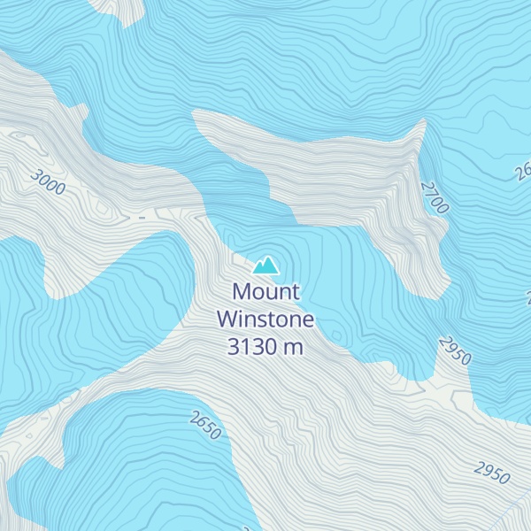 Map of Mount Winstone