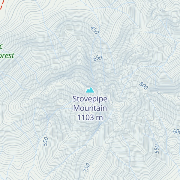 Map of Stovepipe Mountain