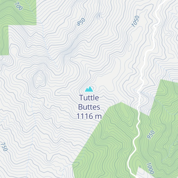 Map of Tuttle Buttes