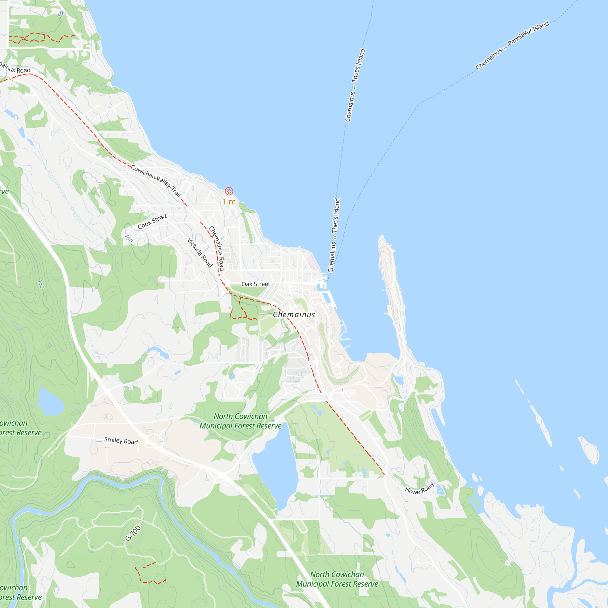 Chemainus Visitor Centre map