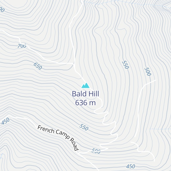 Map of Bald Hill