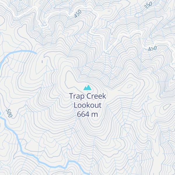 Map of Trap Creek Lookout