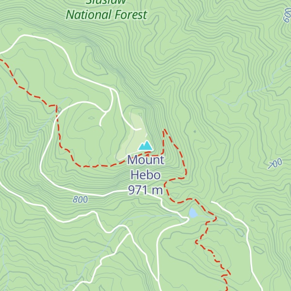 Map of Mount Hebo