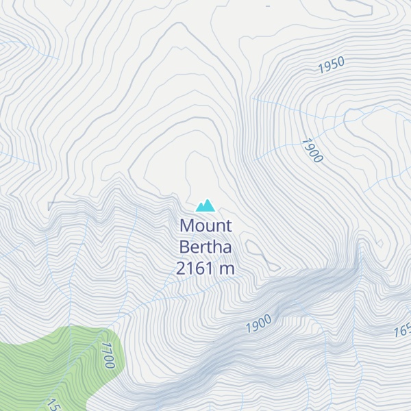 Map of Mount Bertha