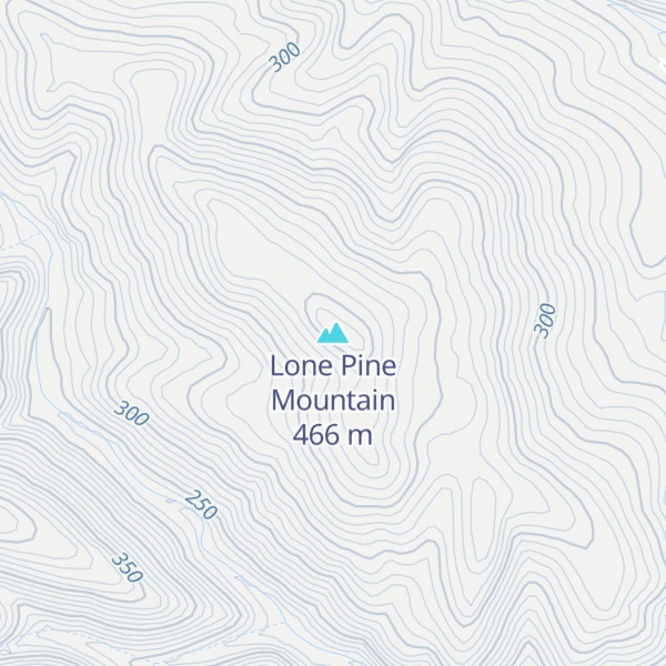 Map of Lone Pine Mountain