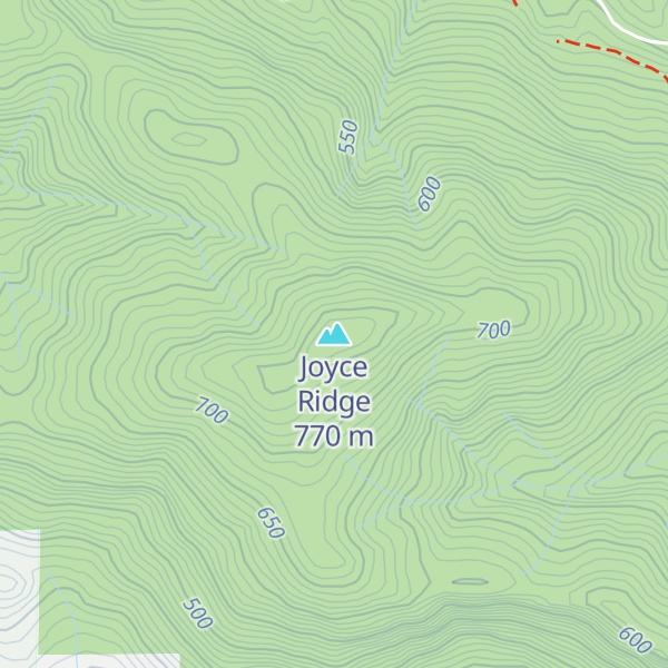 Map of Joyce Ridge