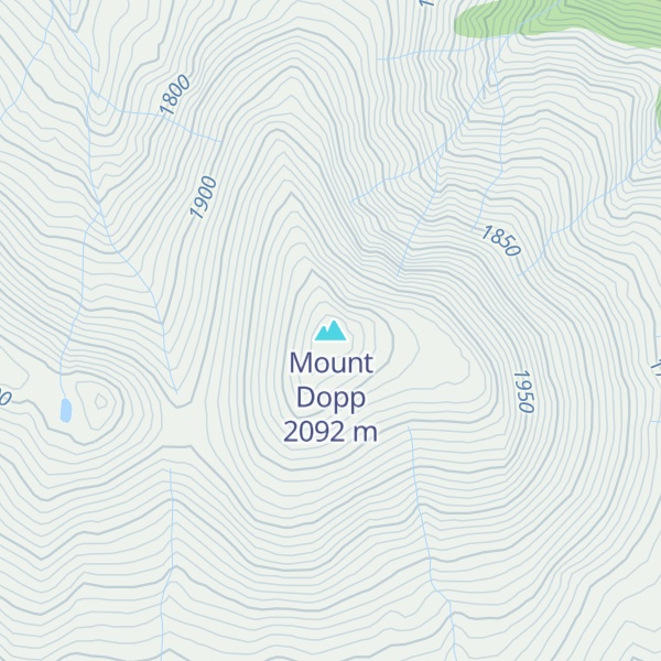 Map of Mount Dopp