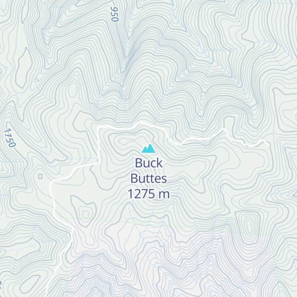 Map of Buck Buttes