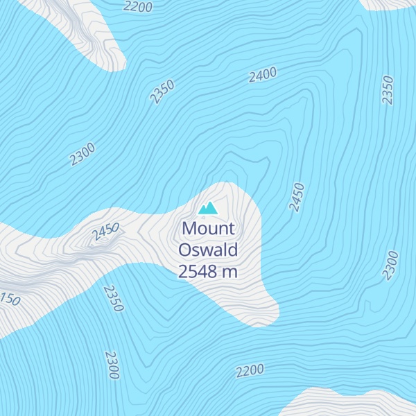 Map of Mount Oswald