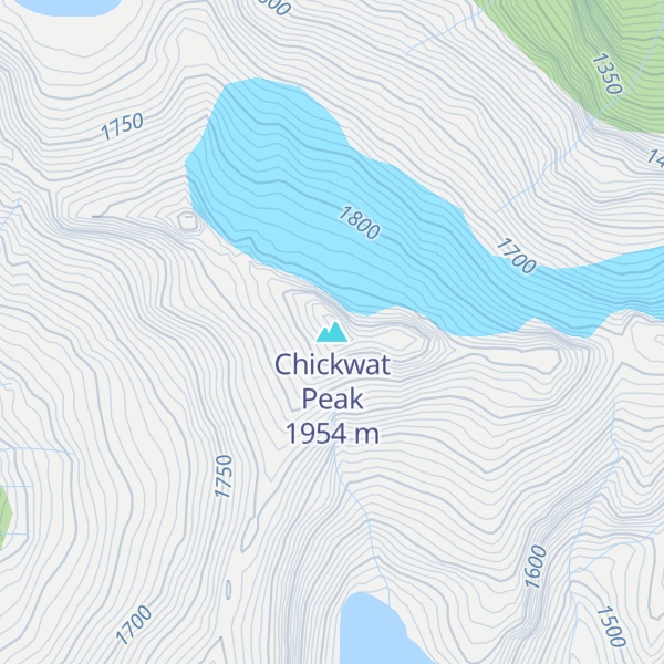 Map of Chickwat Peak
