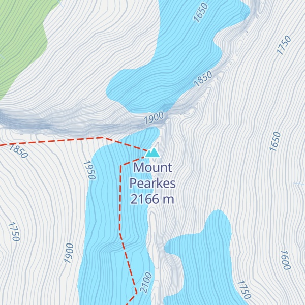 Map of Mount Pearkes