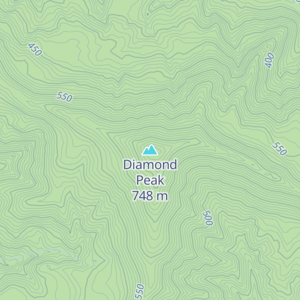 Map of Diamond Peak