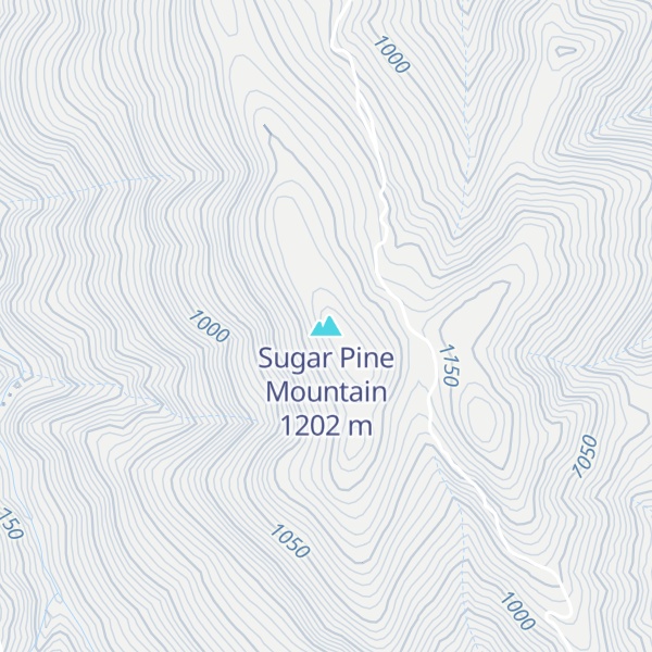 Map of Sugar Pine Mountain