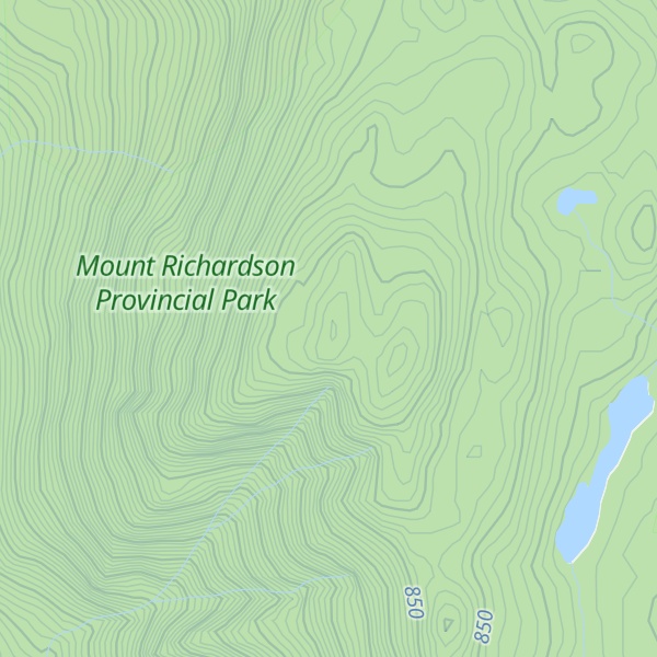 Map of Mount Richardson