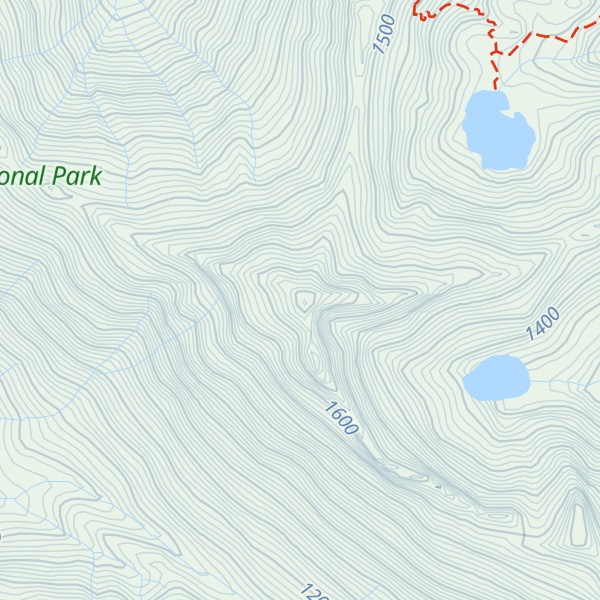 Map of Boulder Peak