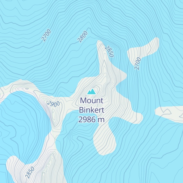 Map of Mount Binkert