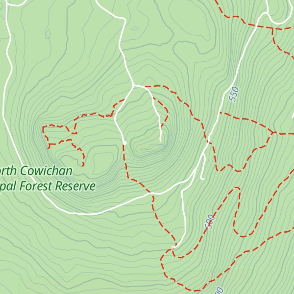 Map of Mount Prevost