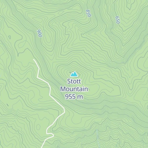 Map of Stott Mountain