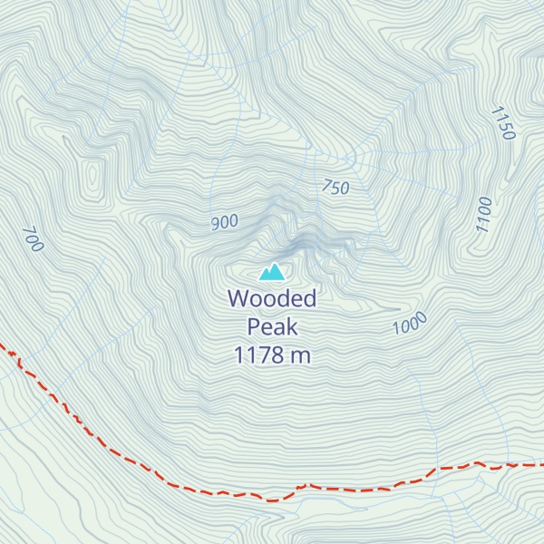 Map of Wooded Peak