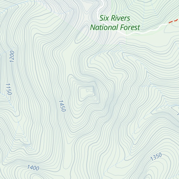 Map of Peak Eight