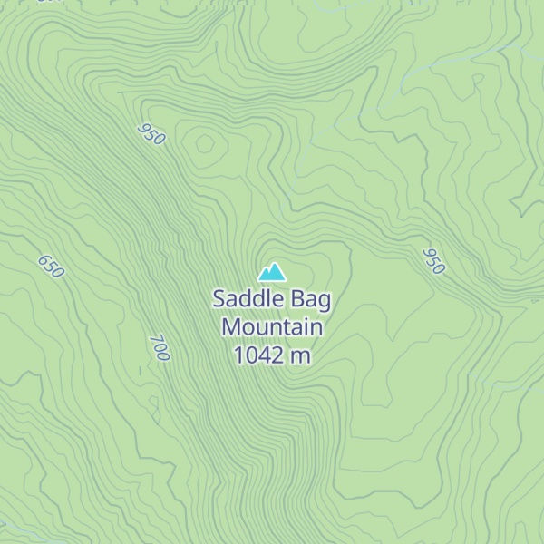 Map of Saddle Bag Mountain