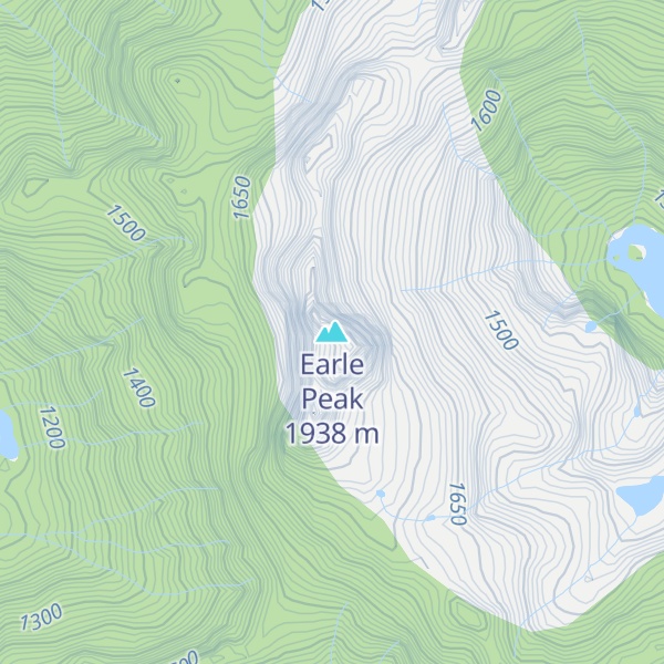 Map of Earle Peak