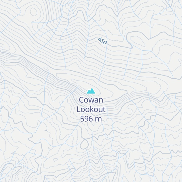 Map of Cowan Lookout