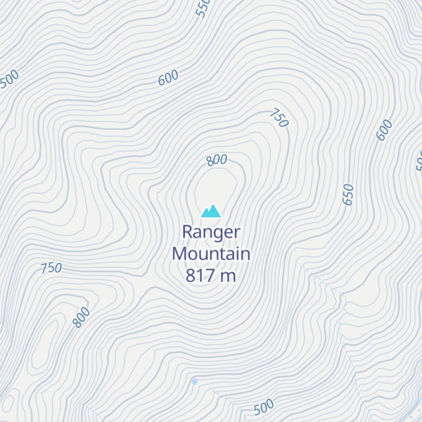 Map of Ranger Mountain