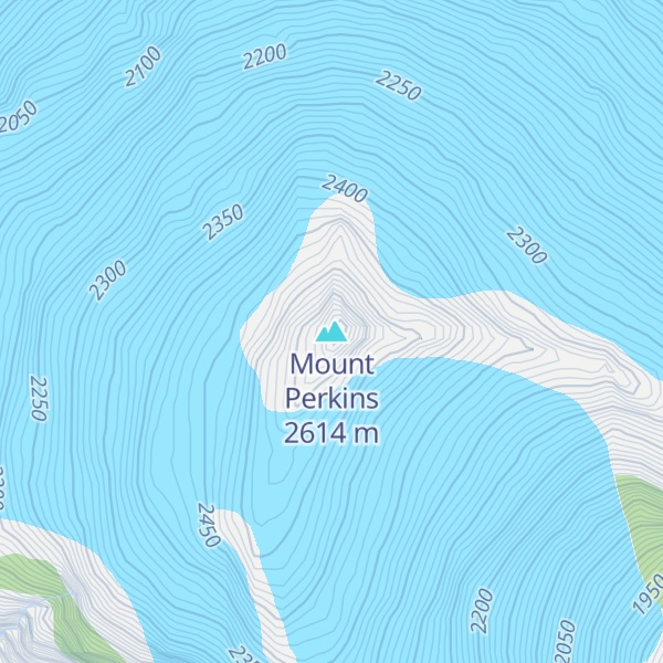 Map of Mount Perkins