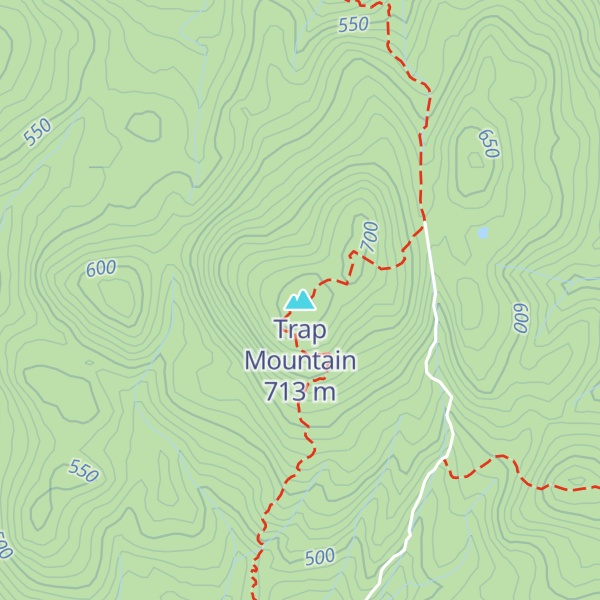 Map of Trap Mountain