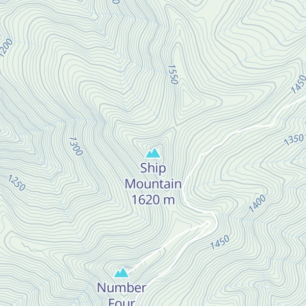 Map of Ship Mountain