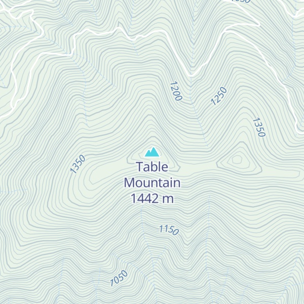 Map of Table Mountain