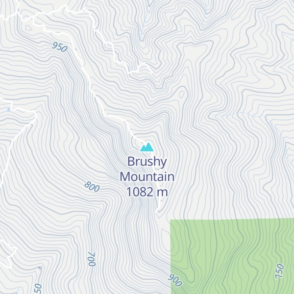 Map of Brushy Mountain