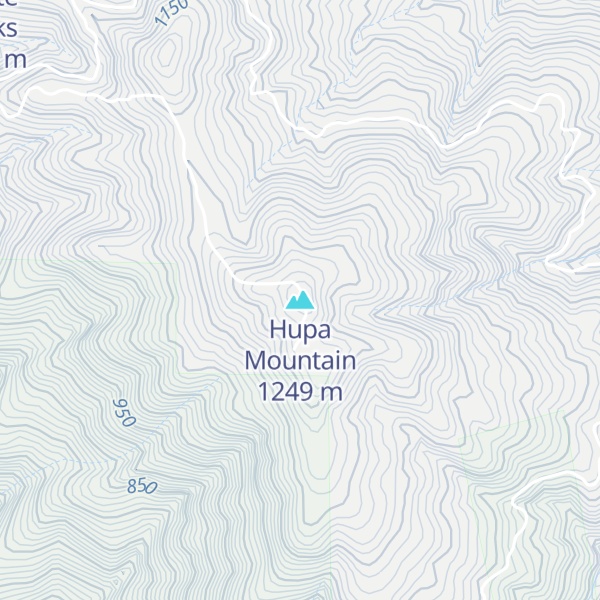 Map of Hupa Mountain
