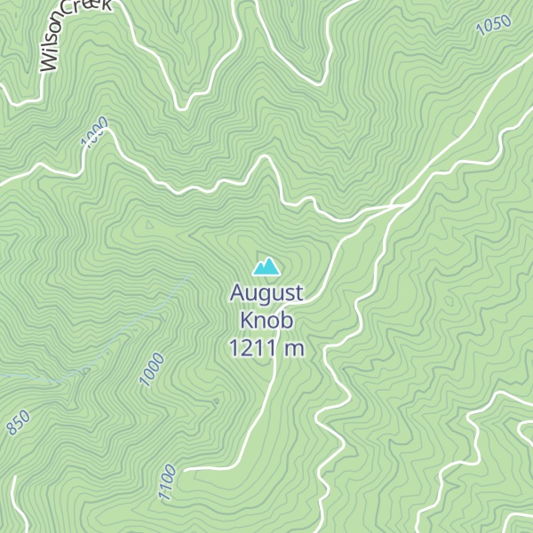 Map of August Knob