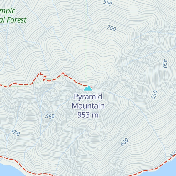 Map of Pyramid Mountain