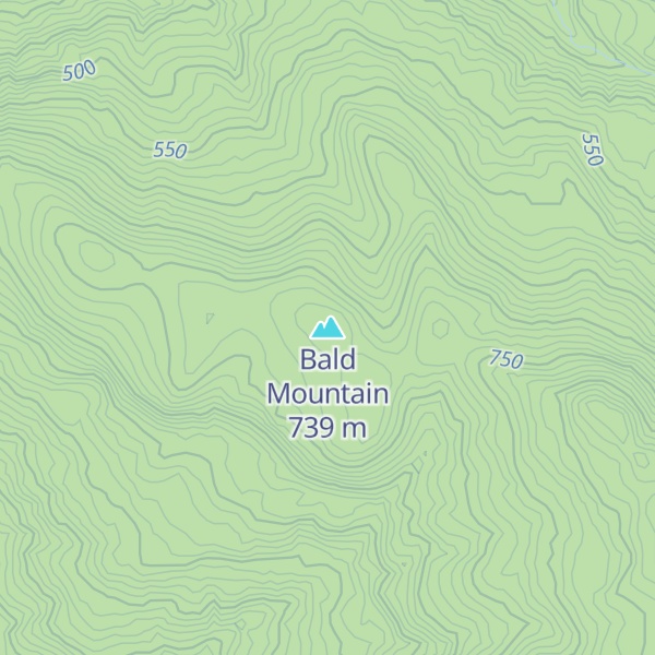 Map of Bald Mountain