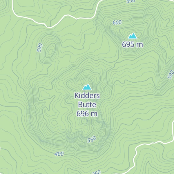Map of Kidders Butte