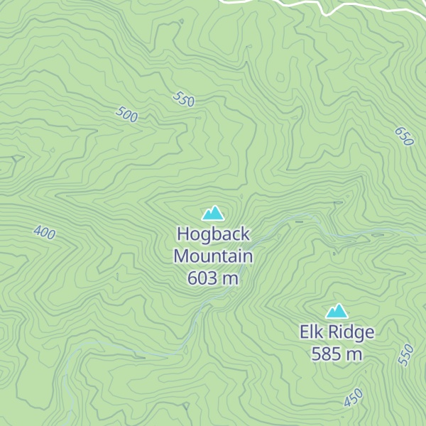 Map of Hogback Mountain