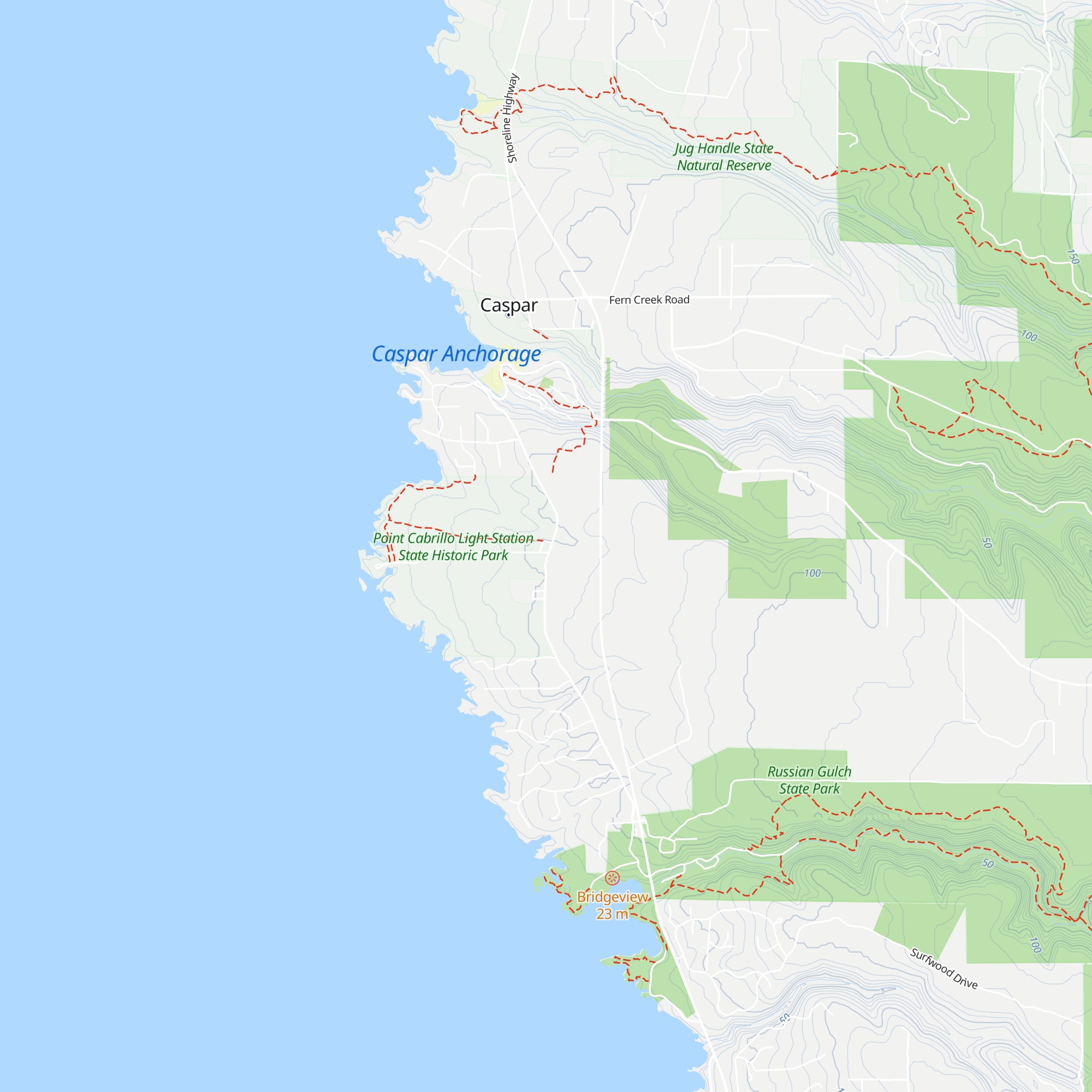 Pt. Cabrillo Visitor Center map