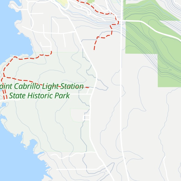 Map of Pt. Cabrillo Visitor Center