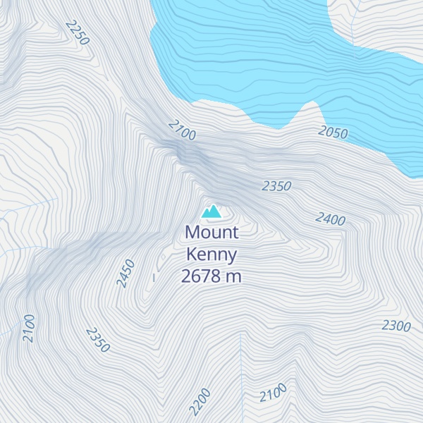 Map of Mount Kenny
