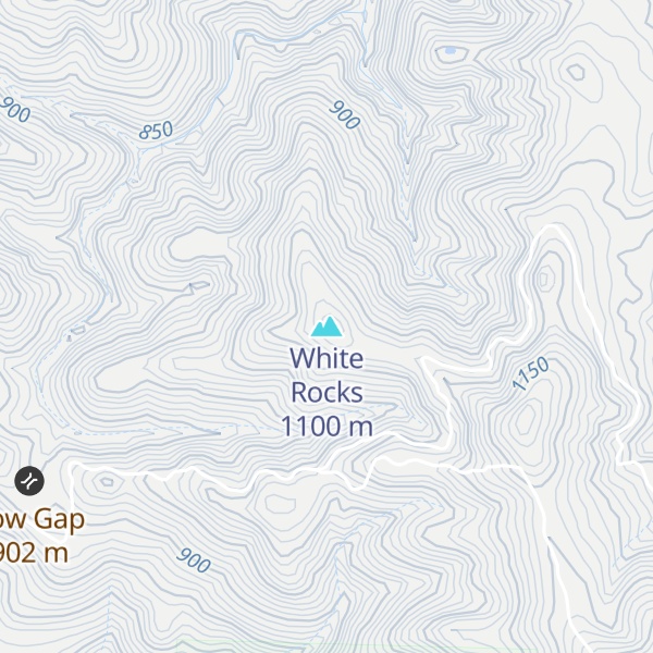 Map of White Rocks