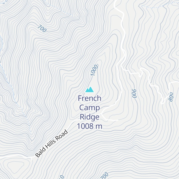 Map of French Camp Ridge