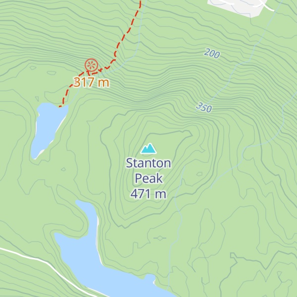 Map of Stanton Peak